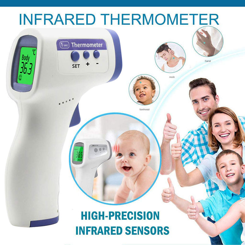 Thumbnail: Forehead Digital Thermometer Non Contact Infrared Medical Thermometer Body Tempe
