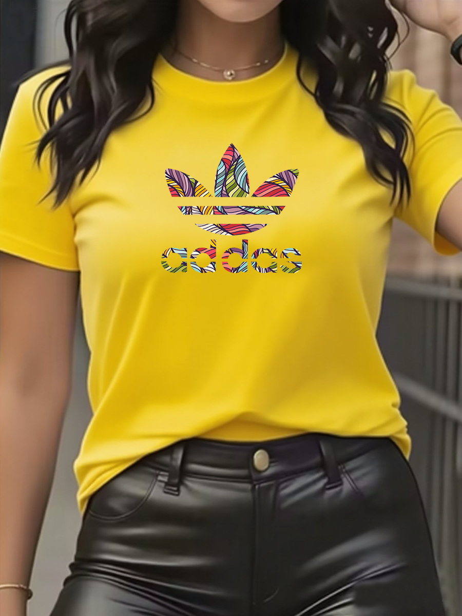 Thumbnail: Trendy brand super discount men's and women's T-shirt short sleeved pure cotton 