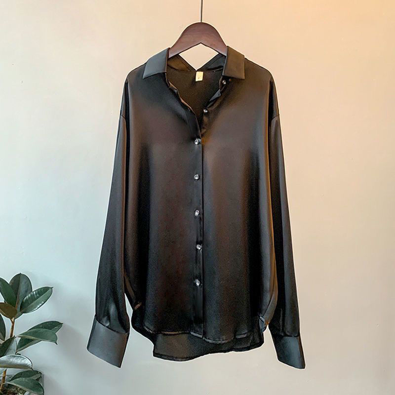 Thumbnail: Summer Shirts And Blouses Woman Casual Top Autumn Winter Korean Long Sleeve Butt