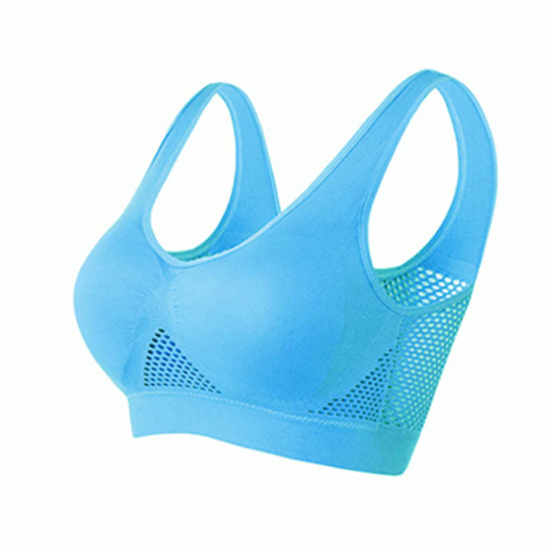 M-6XL Women Hollow Out Fitness Yoga Sports Bra For Running Gym Padded push up Se