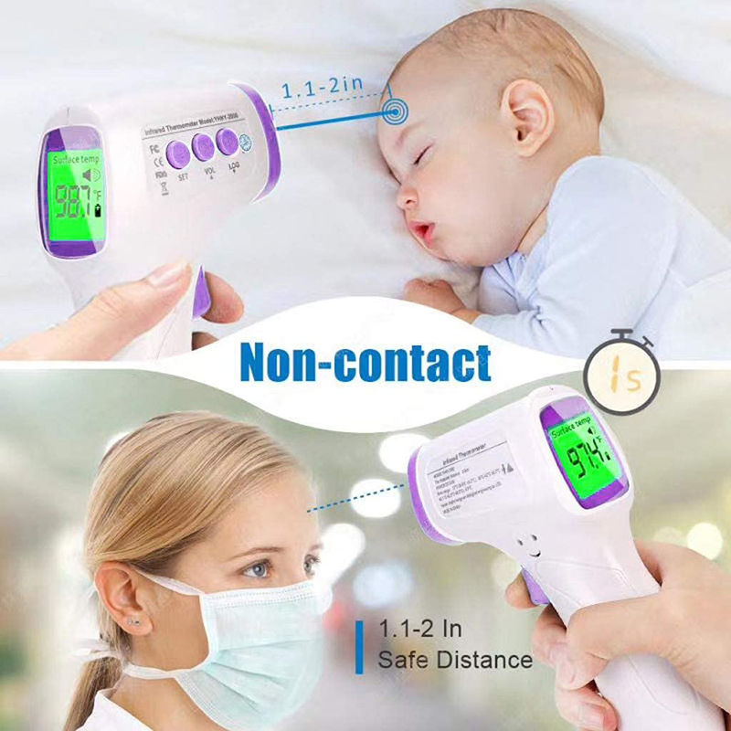 Thumbnail: Forehead Digital Thermometer Non Contact Infrared Medical Thermometer Body Tempe