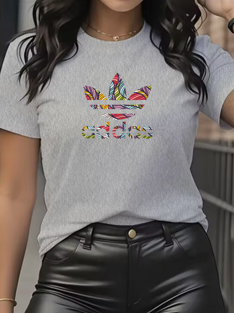 Thumbnail: Trendy brand super discount men's and women's T-shirt short sleeved pure cotton 