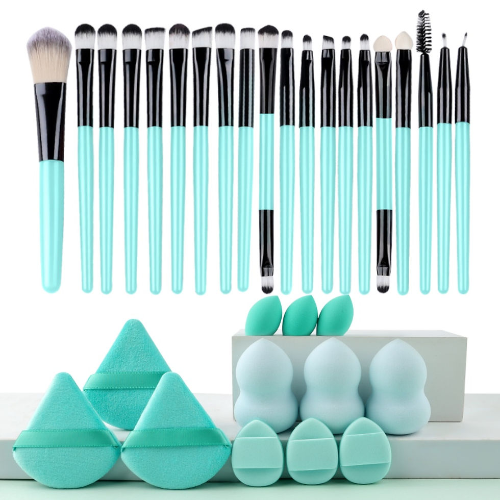 Thumbnail: Makeup Brushes Set Premium Synthetic Kabuki Foundation Concealers Powder Blush B