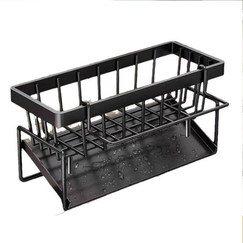 Thumbnail: Kitchen Sponge Holder Drain Rack Sink Organizer for Dish Cloth Scrubber Storage 