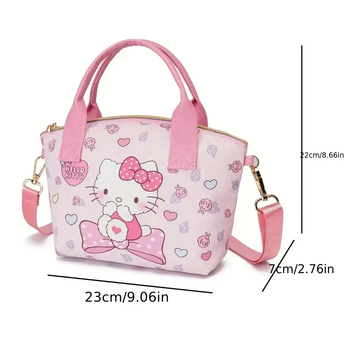 Lovely Sanrio Cinnamoroll Hello Kitty Tote Handbag Stylish Versatile with Adorab