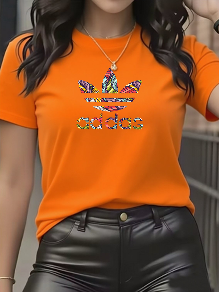 Thumbnail: Trendy brand super discount men's and women's T-shirt short sleeved pure cotton 
