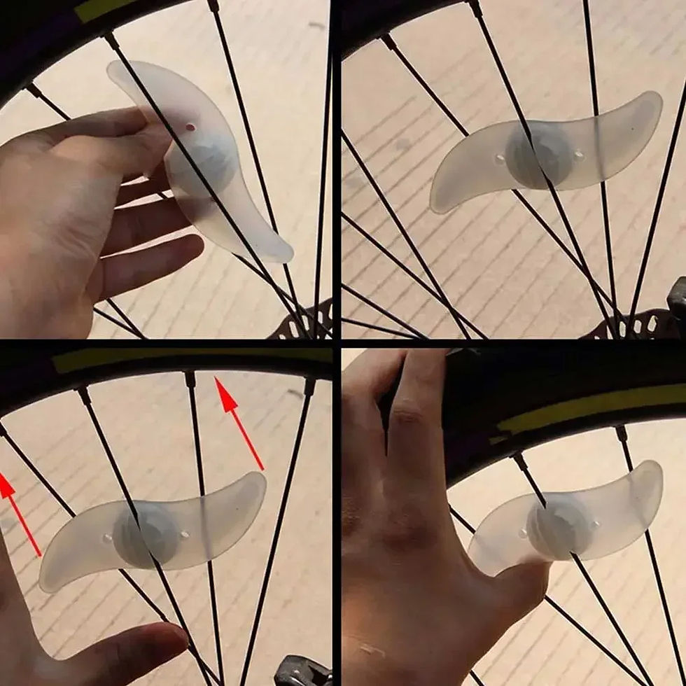 Thumbnail: Bike Wheel Spoke Light Tire Lights 3 Modes LED Waterproof Bike Safety Warning Ea