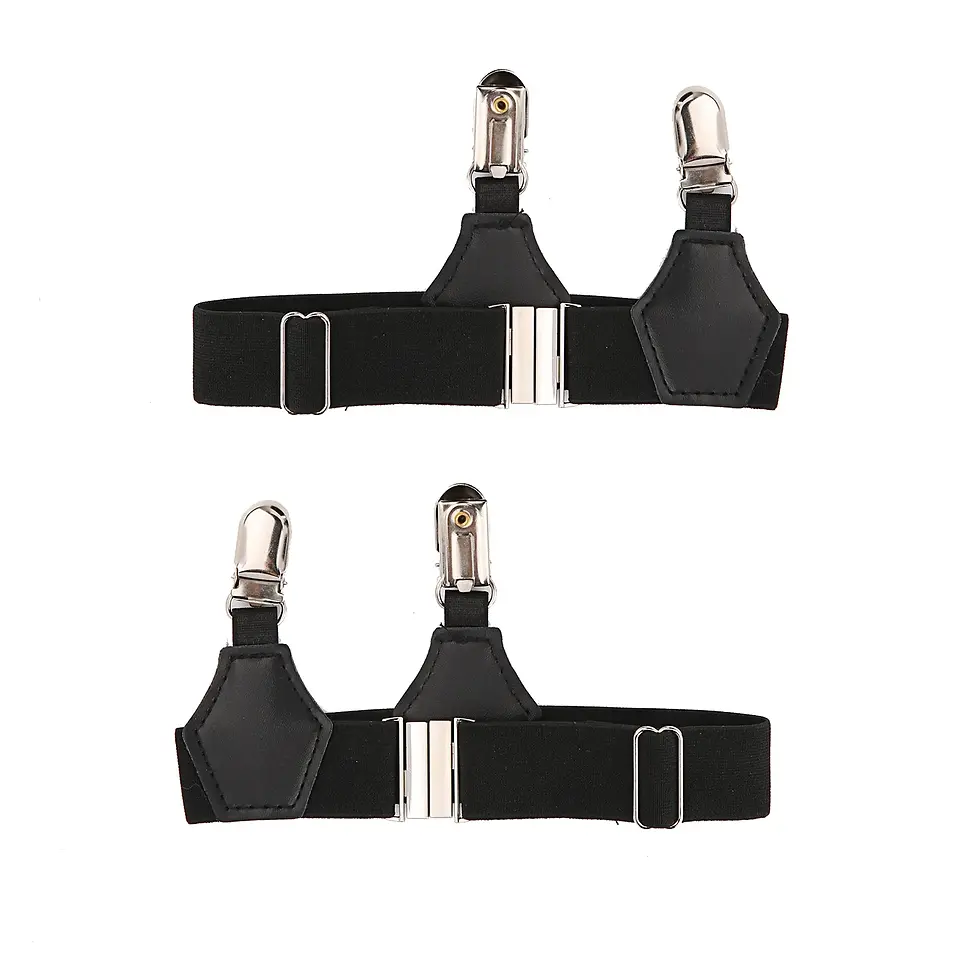 Thumbnail: Unisex Sexy Tube Socks Garters Men Double Clips Man Suspenders Leg Single Clip