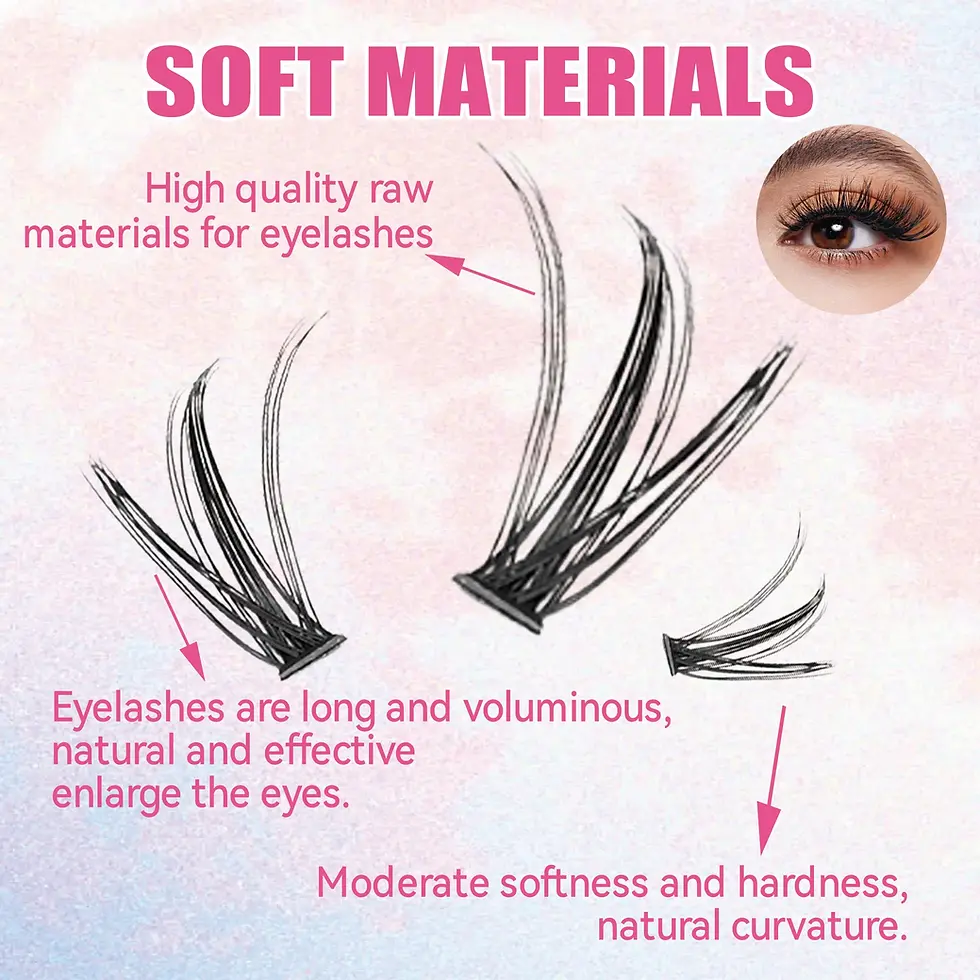 Thumbnail: DIY Lashes Extension Kit Eyelashes 200 PCS Clusters Lash Bond and Seal Makeup To