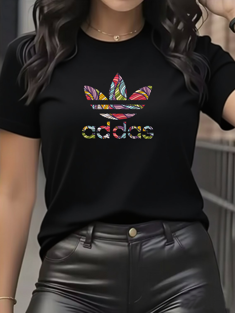 Thumbnail: Trendy brand super discount men's and women's T-shirt short sleeved pure cotton 
