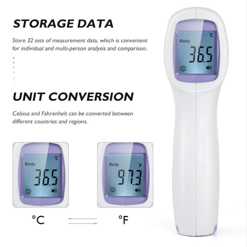 Thumbnail: Forehead Digital Thermometer Non Contact Infrared Medical Thermometer Body Tempe