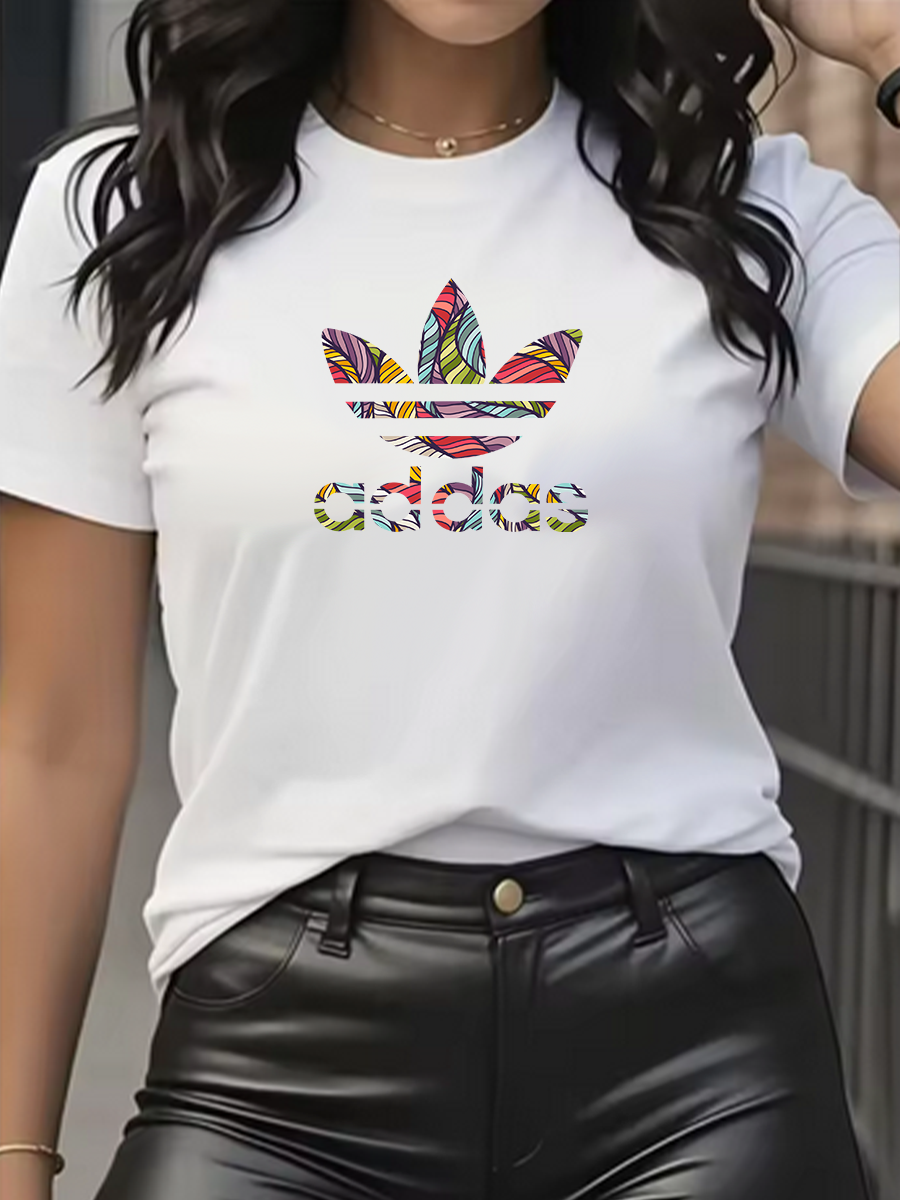 Thumbnail: Trendy brand super discount men's and women's T-shirt short sleeved pure cotton 