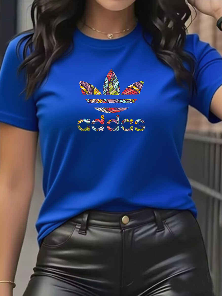 Thumbnail: Trendy brand super discount men's and women's T-shirt short sleeved pure cotton 