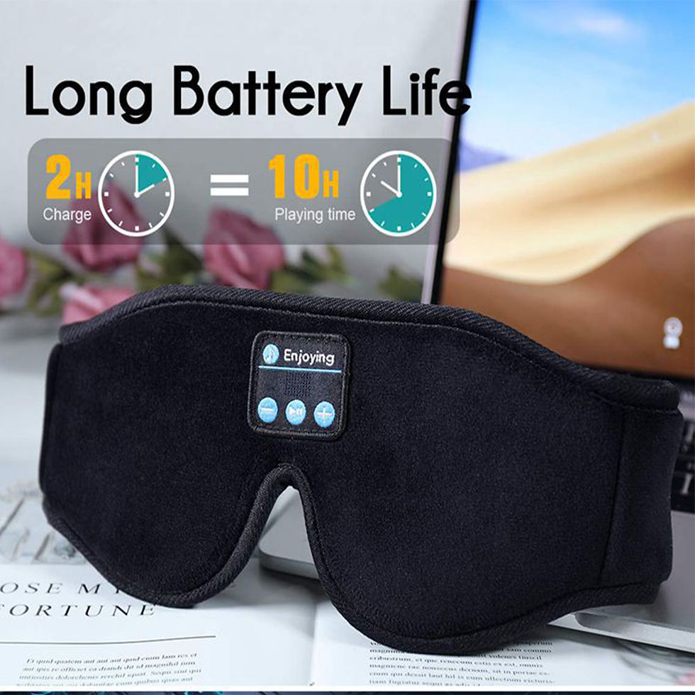 Thumbnail: Mask For Sleep Headphones Bluetooth 3D Eye Mask Music Play Sleeping Headphones w