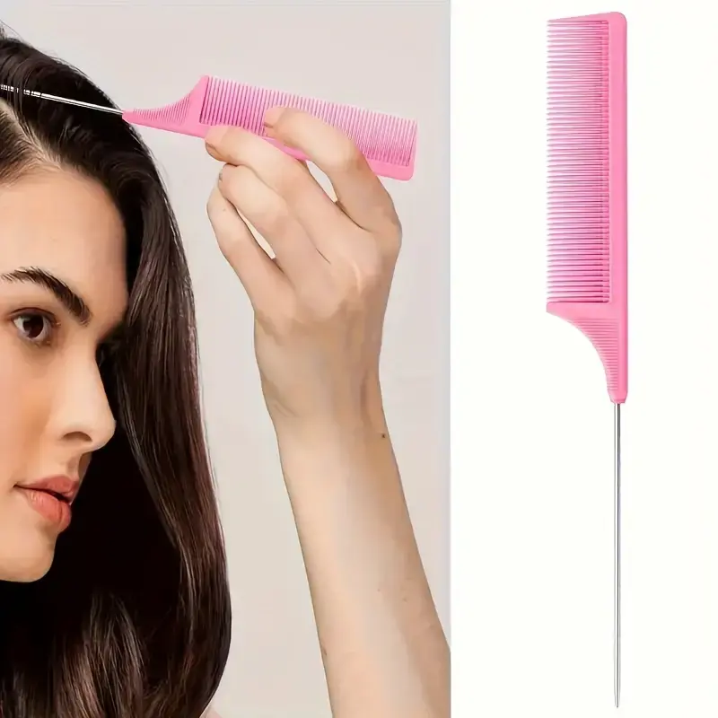 Thumbnail: 6pcs/Set Hair Brush Set Hairdressing Spray Bottle Hair Braiding Loop Rat Tail Co