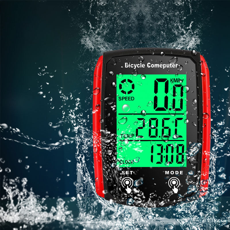 Thumbnail: Bike Computer Bicycle Odometer LCD Screen Wired Cycling Speedometer Mountain Bik