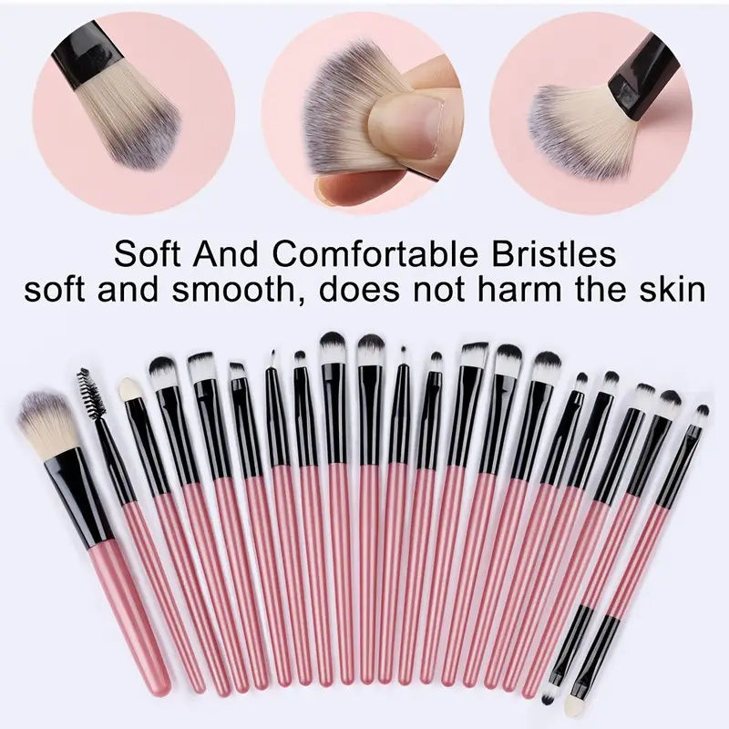Thumbnail: Makeup Brushes Set Premium Synthetic Kabuki Foundation Concealers Powder Blush B