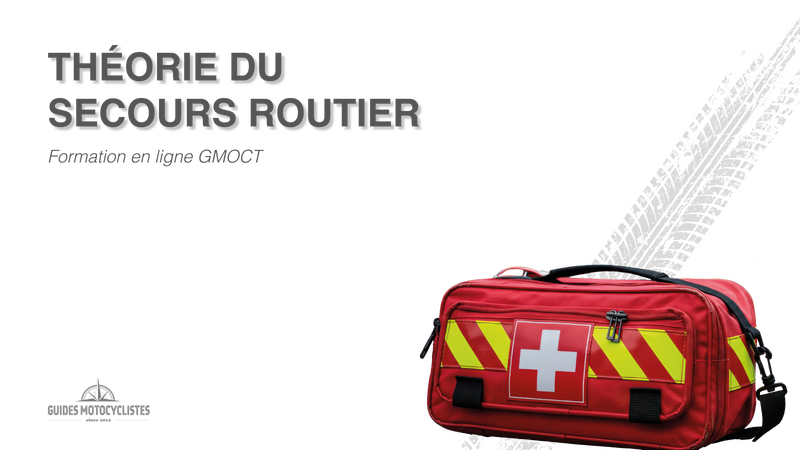 Une personne au sol après un accident de la route et une femme au premier plan qui alerte les secours.