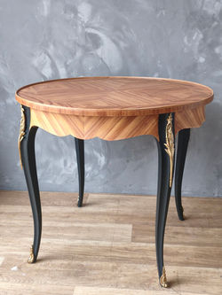 table basse marqueterie