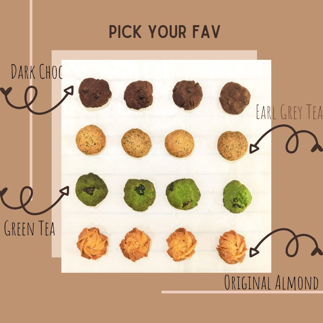 Mix(Plain,Soft Heart Chocolate , Green Tea , Earl Grey Tea)
