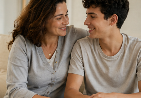 Conexão mãe e adolescente