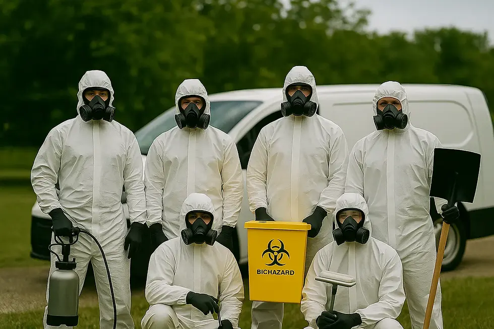 Vehicle biohazard remediation in McMillin