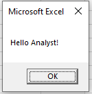 vba standard messagebox. msgbox pop up