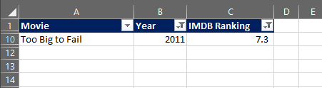 Filtering 2 criteria for 2 columns