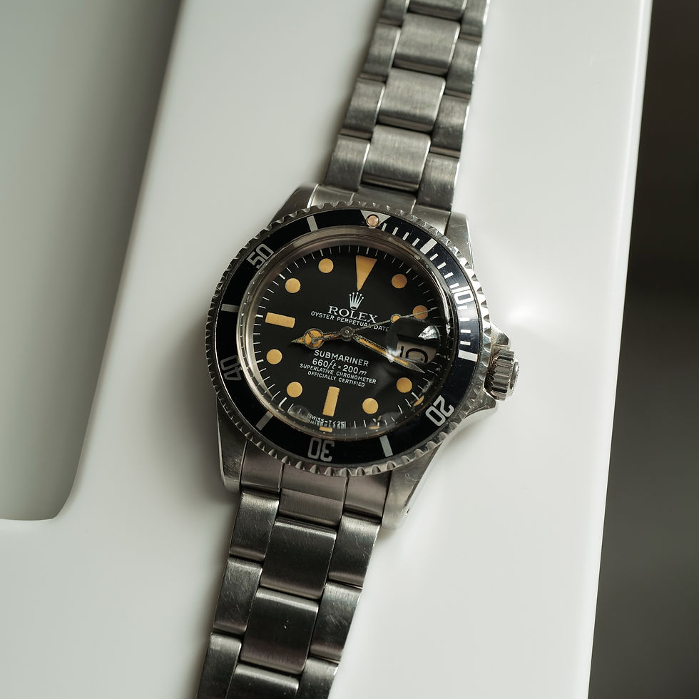 Thumbnail: 1977 Rolex Submariner 1680 MKIII Pumpkin Patina Maxi Dial.