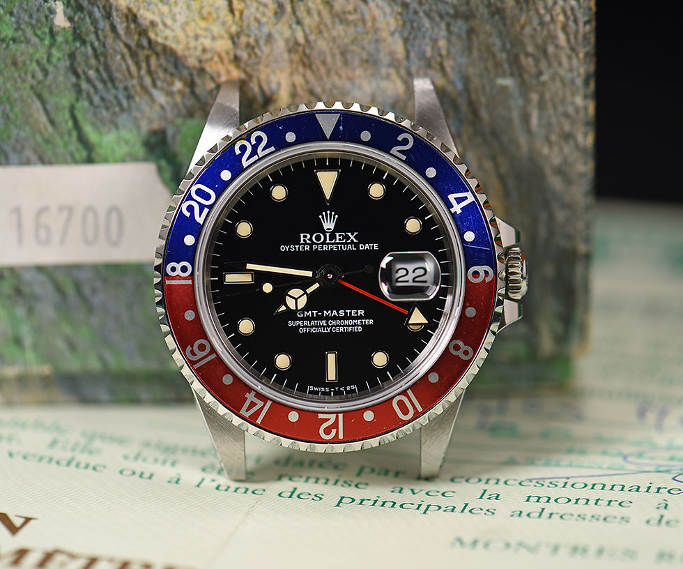 Thumbnail: 1991 Rolex 16700 GMT Master Pepsi. Full Set.