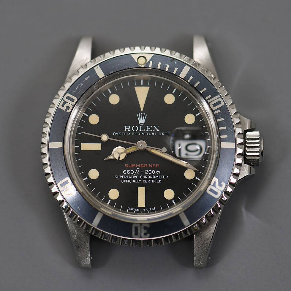 Thumbnail: 1973 Rolex Red Submariner 1680 MKV Dial.