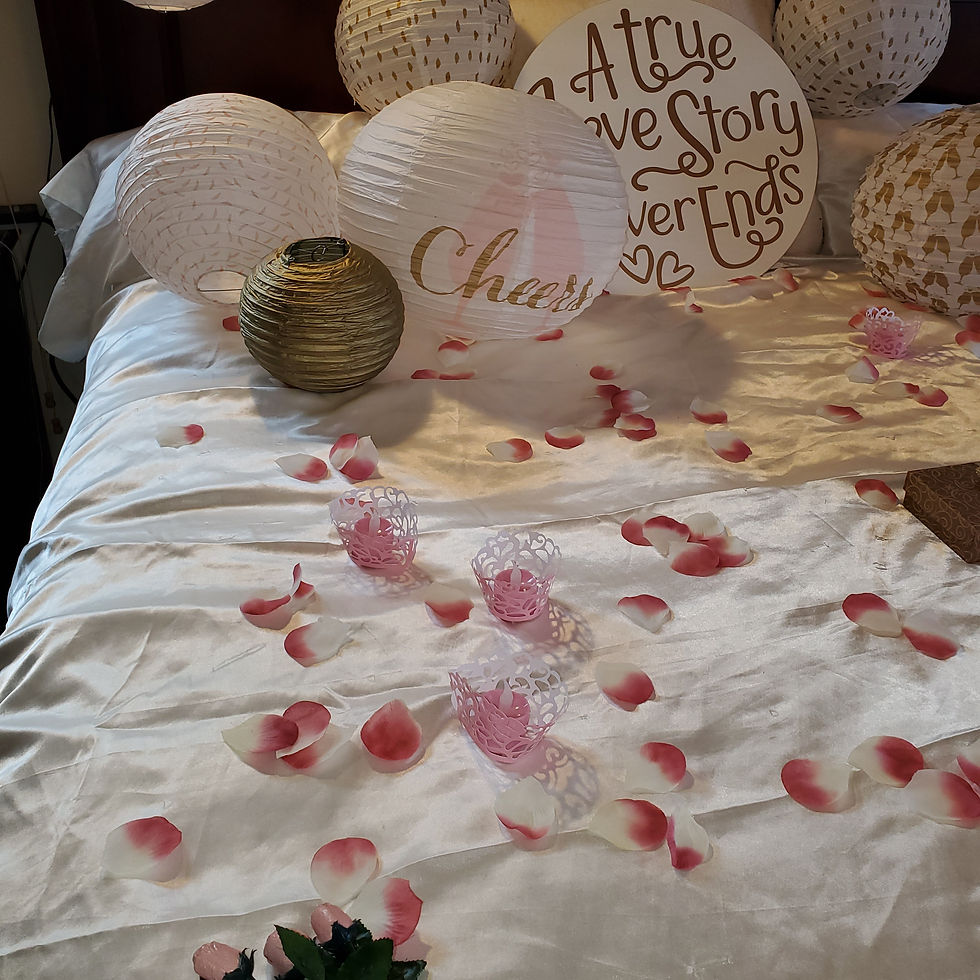 Thumbnail: Light Pink & Gold Romantic Anniversary Date Kit