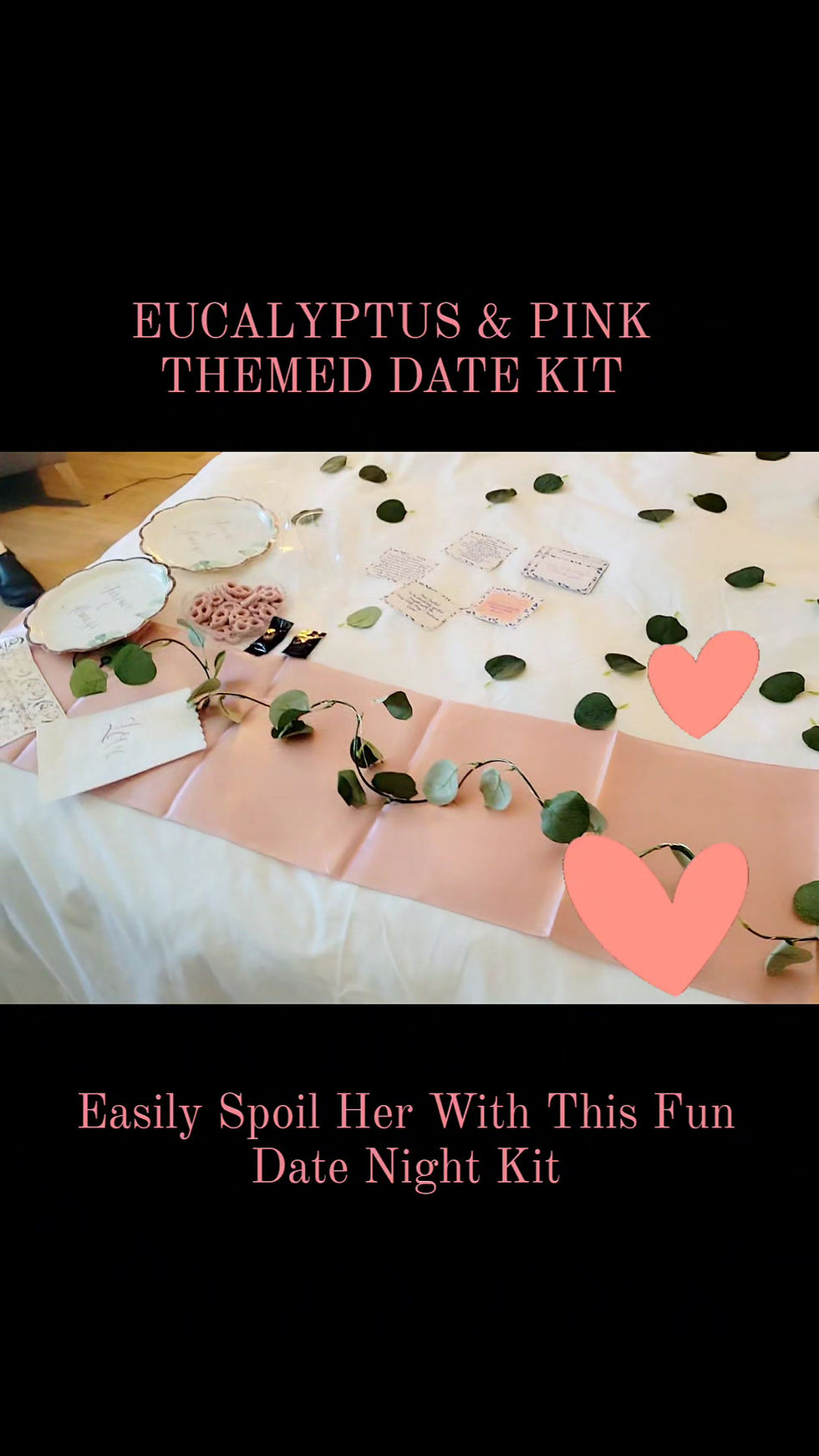 Thumbnail: Rose Gold Pink /Eucalyptus Green Date Kit