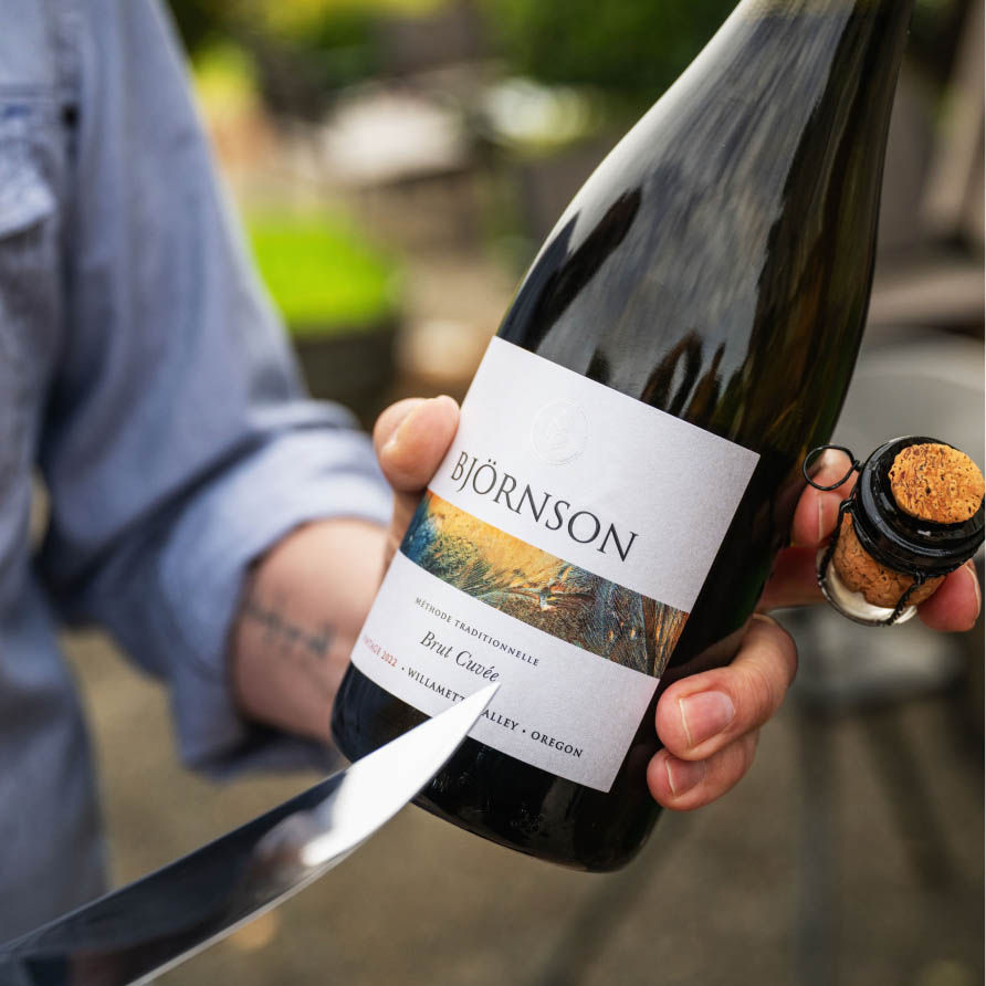 wine pairing dinner with Björnson Vineyards | Oregon Willamette Valley
