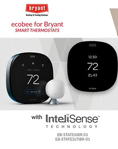 Ecobee-for-Bryant-ad-featuring-a-couple-with-a-laptop-and-images-of-the-smart-thermostats-