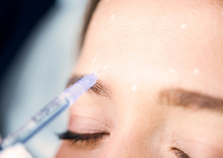 woman getting botox