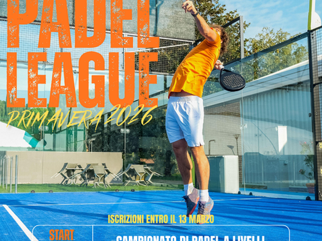 ORANGE PADEL LEAGUE - PRIMAVERA 2026 - Iscrizioni Aperte fino al 13 Marzo