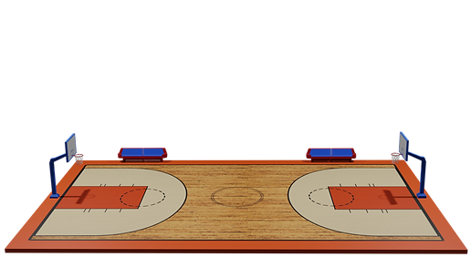 Blender 3D model Basketball court deisgn for game