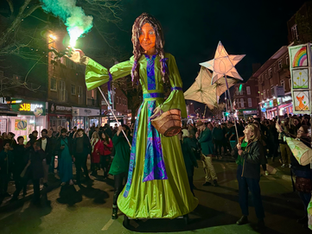 Giant puppet parade