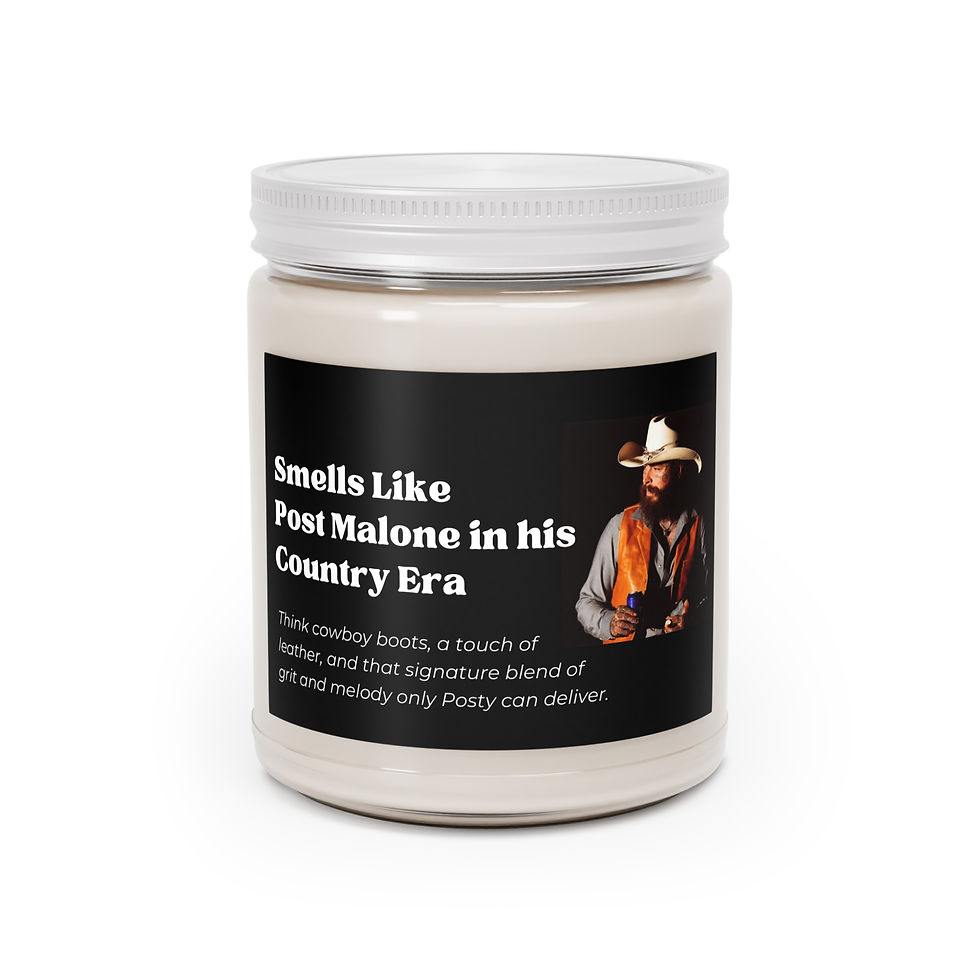 Thumbnail: Post Malone Soy Wax Candle, Country Album candle, Candle for her