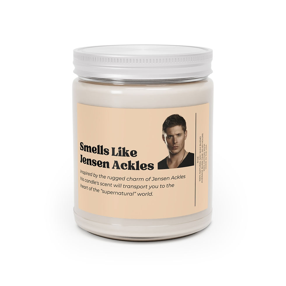 Thumbnail: Smells Like Jensen Ackles Candle, Candle for Supernatural Fan, Candle for Her