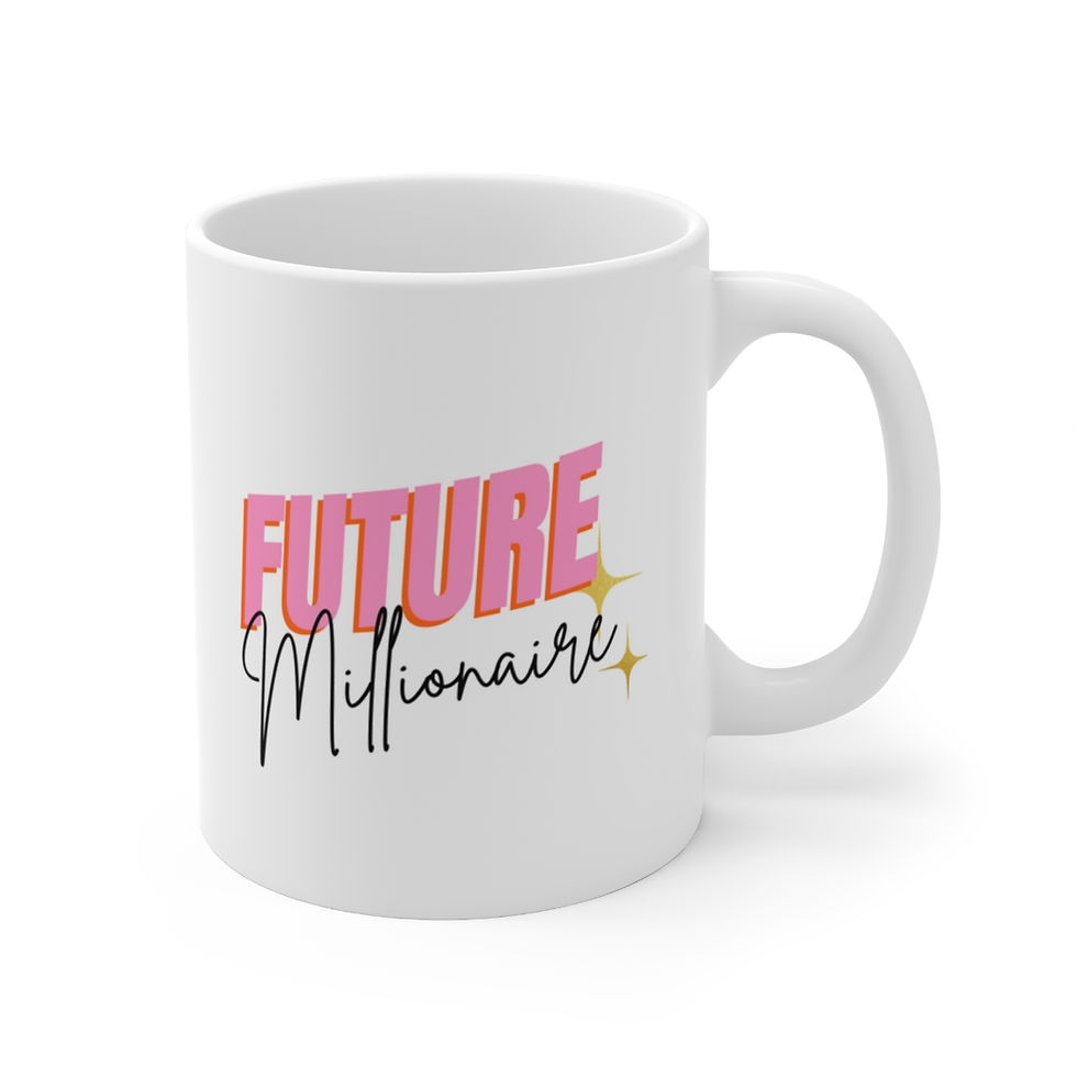 Thumbnail: Future Millionaire Ceramic Mug 11oz - White