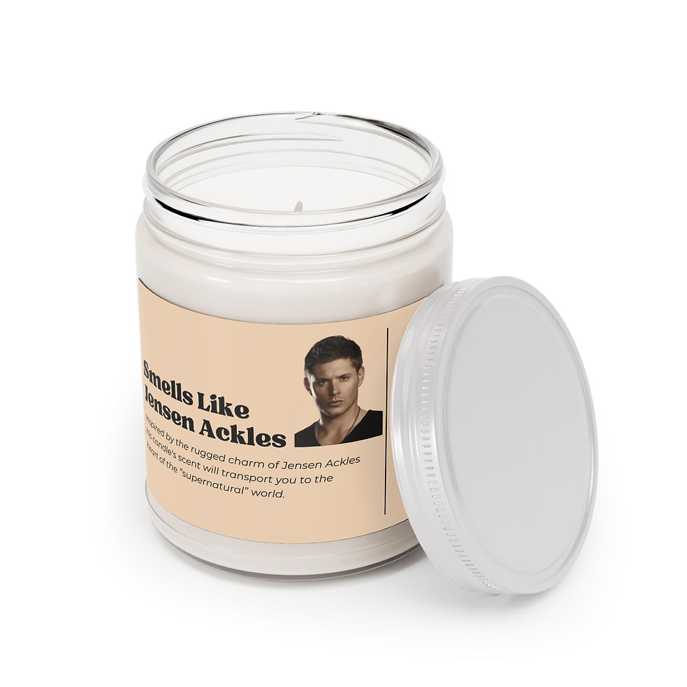 Thumbnail: Smells Like Jensen Ackles Candle, Candle for Supernatural Fan, Candle for Her
