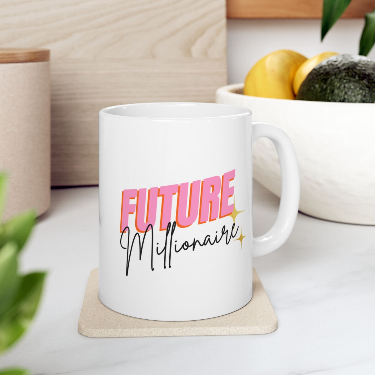Future Millionaire Ceramic Mug 11oz - White