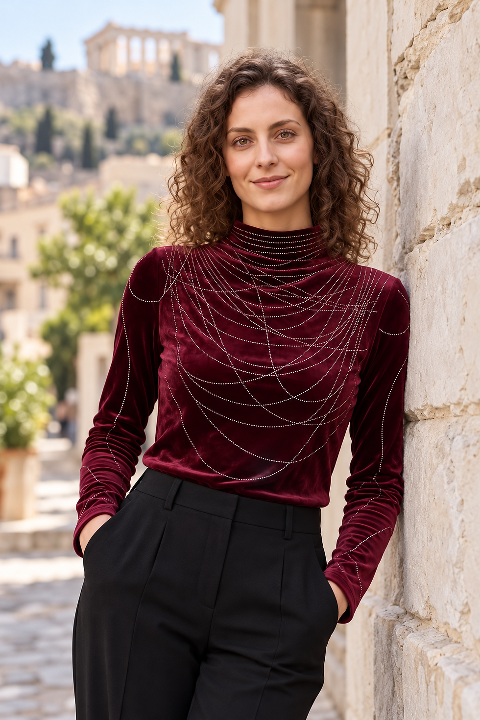Thumbnail: Embellished Velvet Top