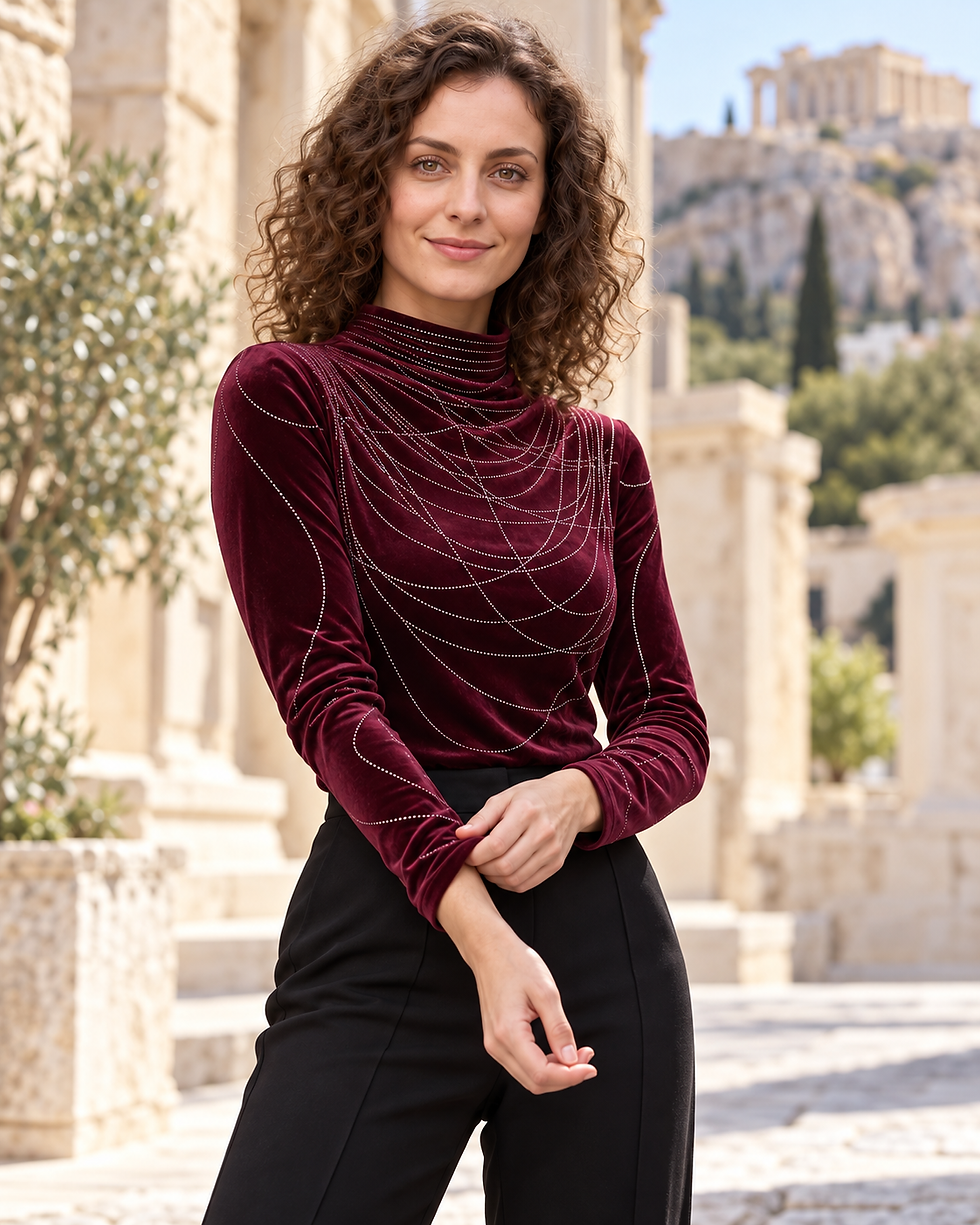 Thumbnail: Embellished Velvet Top