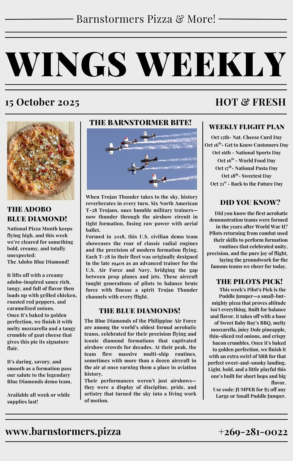 Wings Weekly Oct 15th 2025