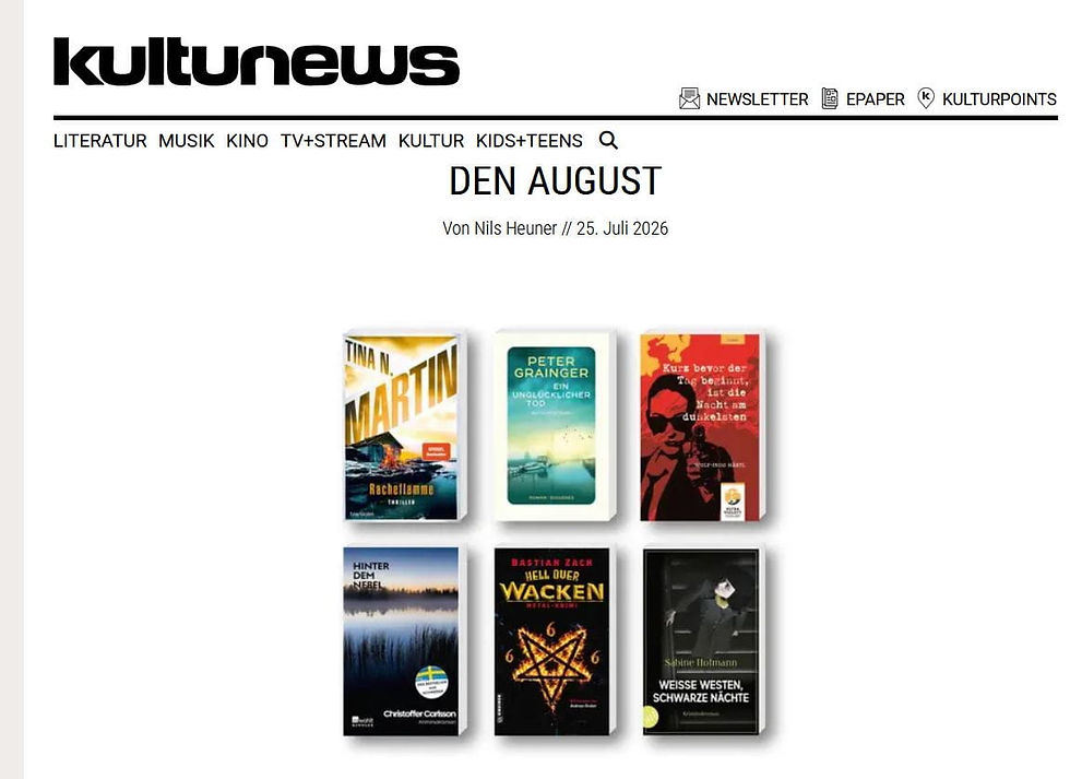 Die besten Krimis 2026 - Kulturnews