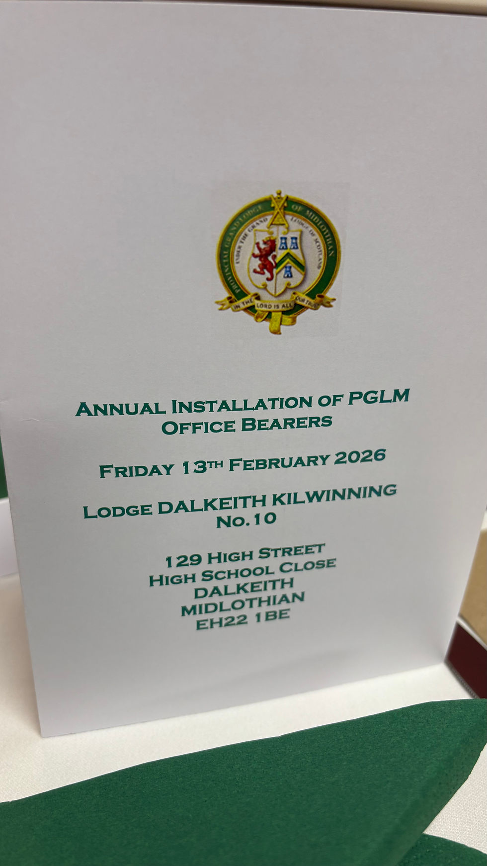 Provincial Office Bearers Installation