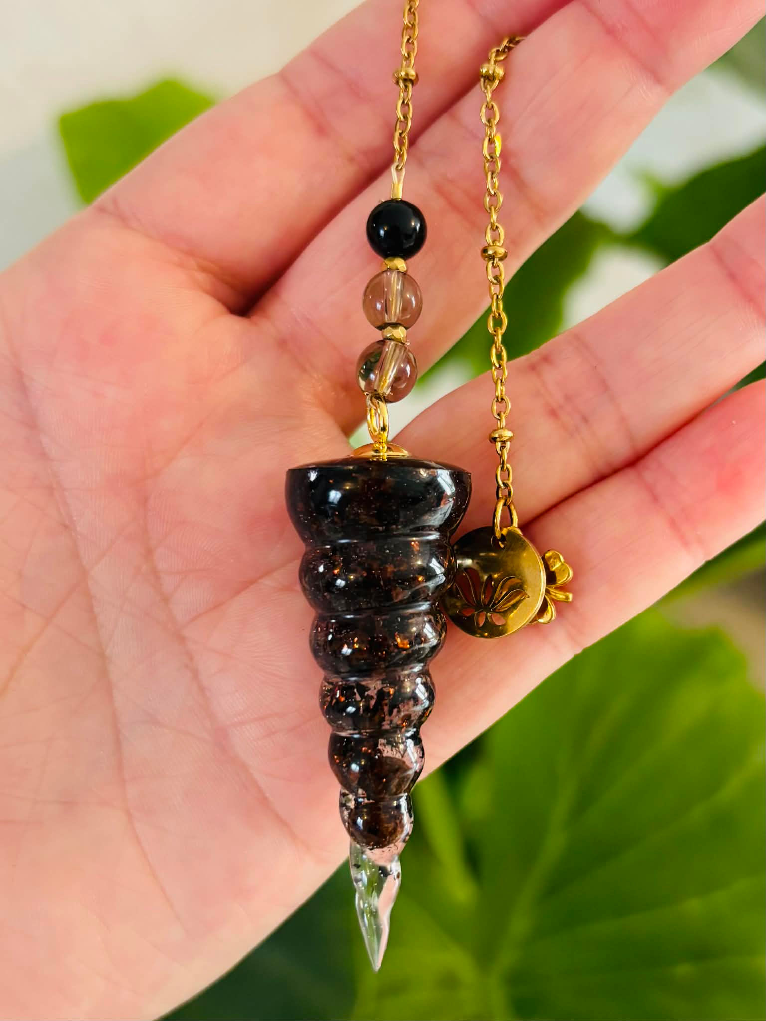 Pendule artisanal Orgonite - Modèle 5